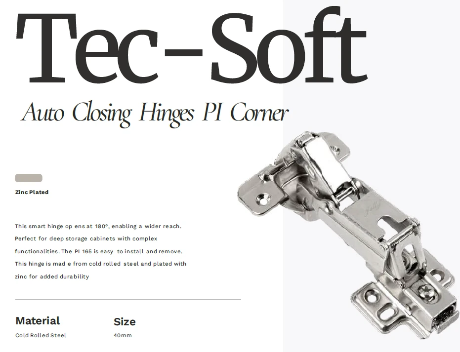 Tec-Soft Auto Closing Hinges