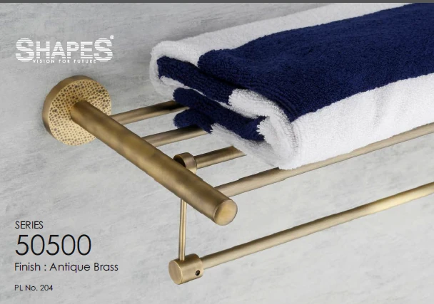 Series 50500 Antique Brass Towel Rack