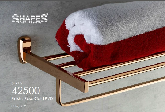 Series 42500 Rose Gold PVD Towel Shelf