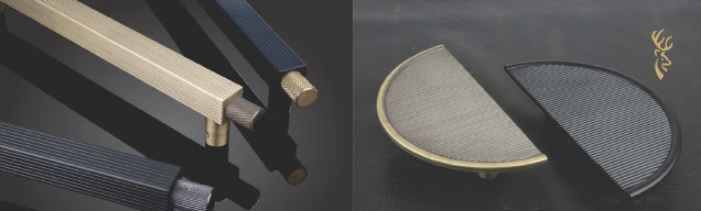 Reeded Pulls and Mesh Pull