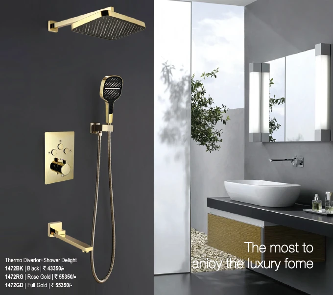 Xen Gold Luxury Shower System