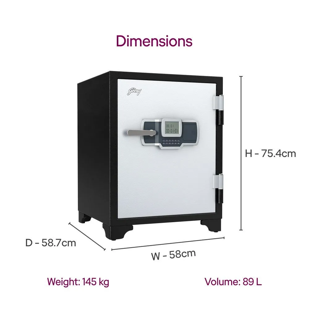 Godrej Centiguard 560 89L Fire Resistant Safe (Digital / Key Lock) photo 4