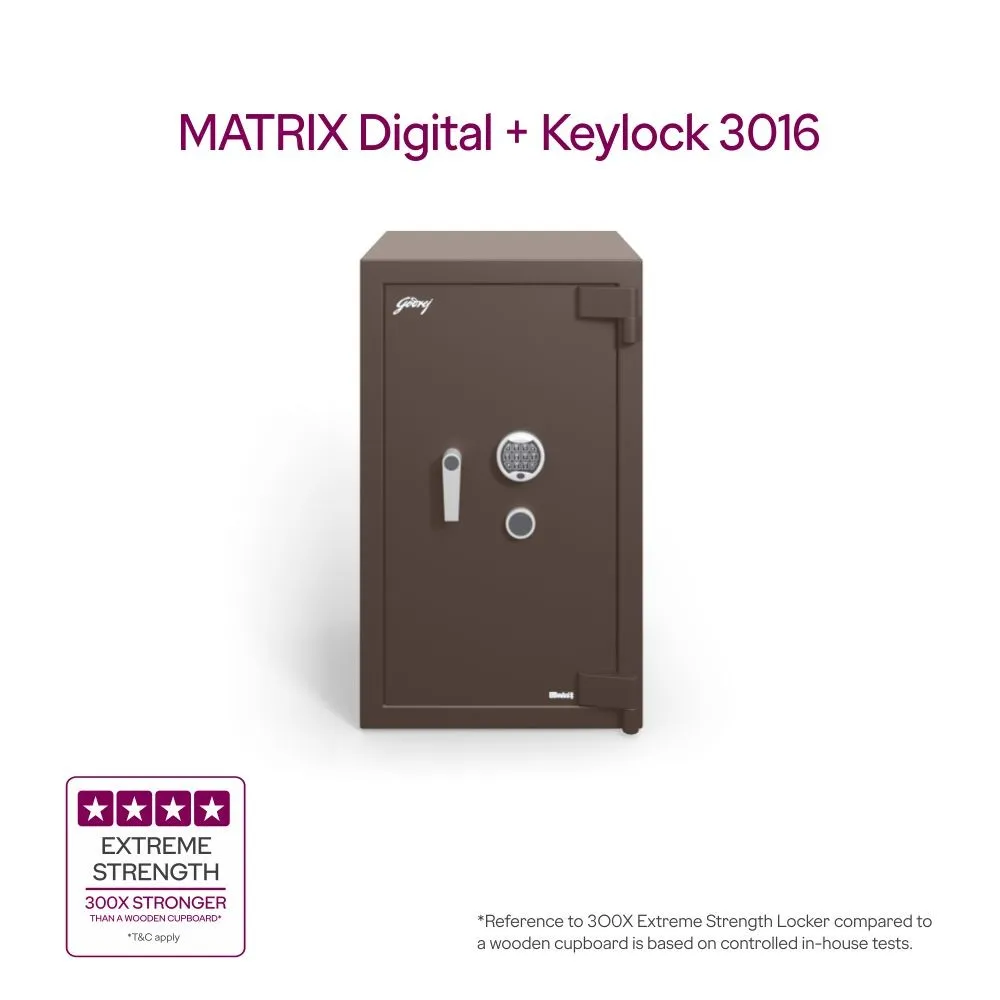 Godrej Matrix 3016 V7 112L Home Locker (Digital + Key Lock / Key Lock) photo 3