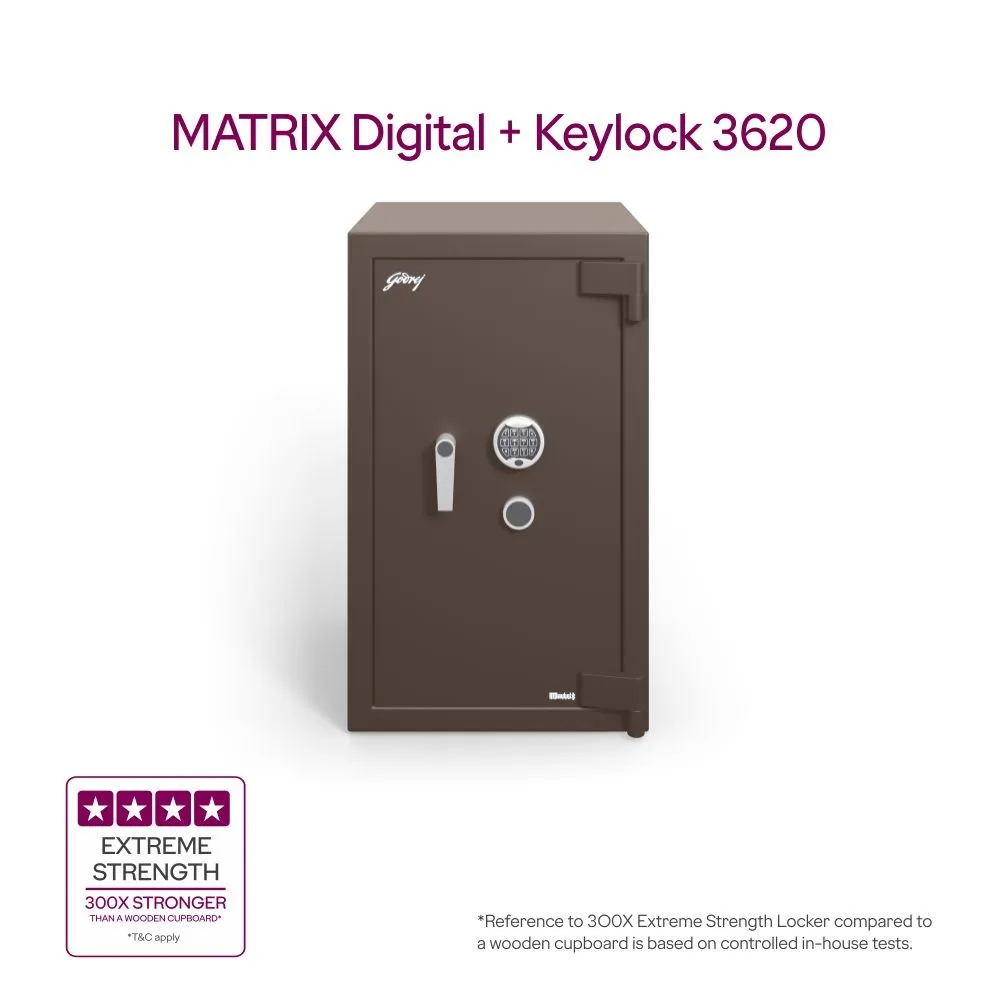 Godrej Matrix 3620 V7 215L Home Locker (Digital + Key Lock / Key Lock) photo 3