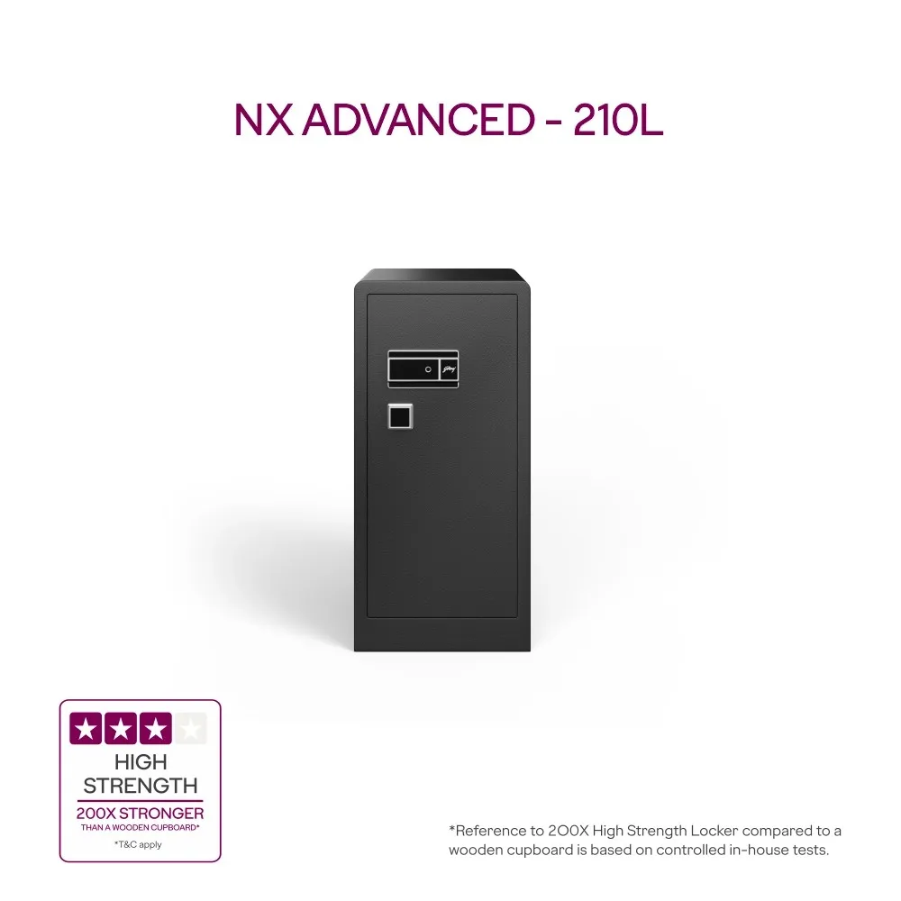 Godrej NX Advanced V2 210L Home Locker (Digital + Biometric + Key Lock) photo 2