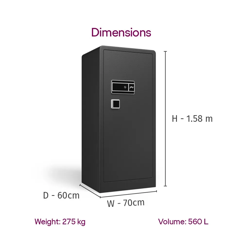 Godrej NX Advanced V2 560L Home Locker (Digital + Biometric + Key Lock) photo 4