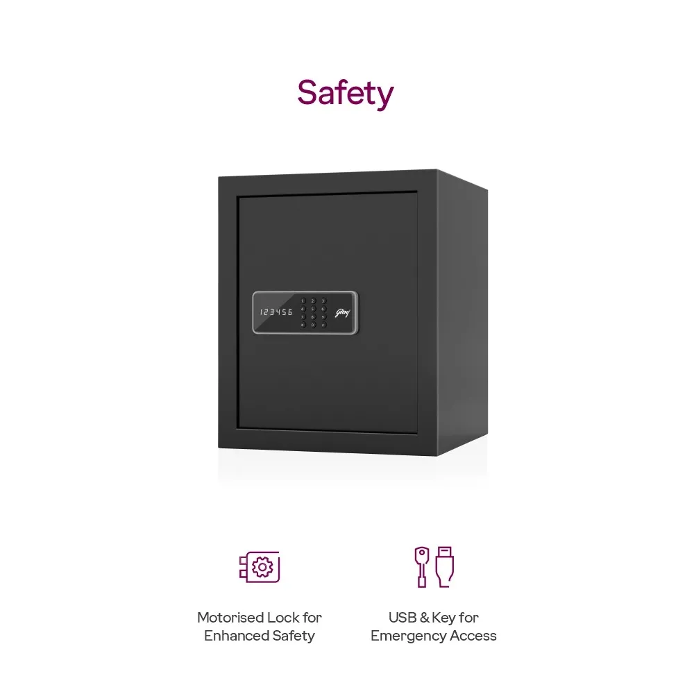 Godrej NX Pro Digital 40L Home Locker (Ebony / Ivory) photo 4