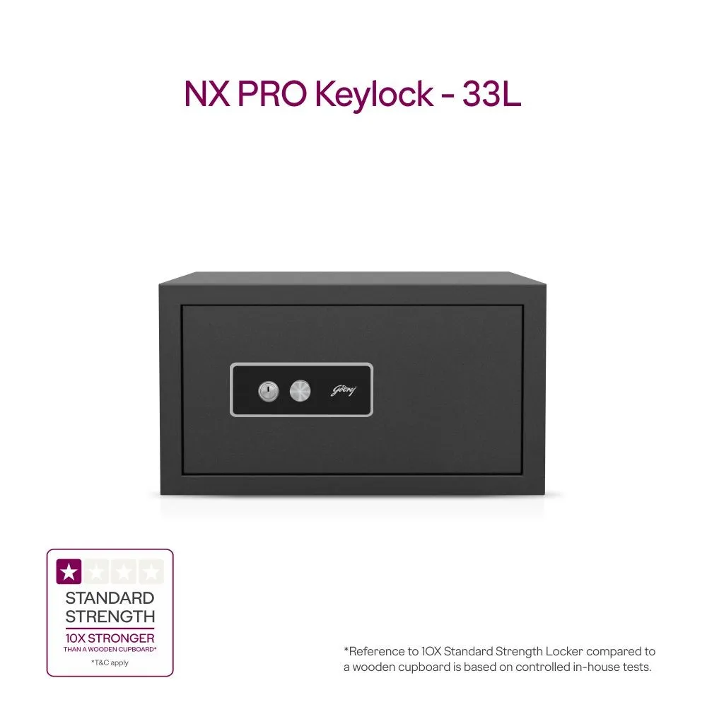 Godrej NX Pro Key Lock 33L Home Locker (Ebony / Ivory) photo 2