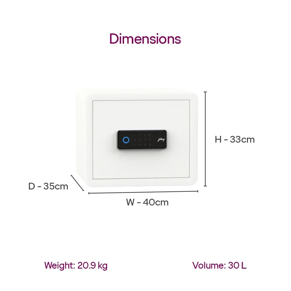 Godrej NX Pro Luxe Digi+Bio 30L Home Locker photo 4