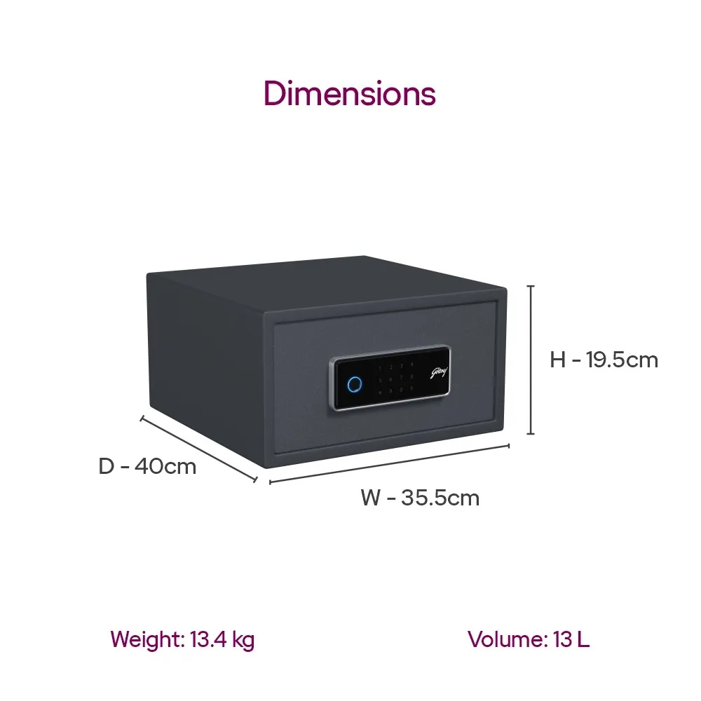 Godrej NX Pro Slide 13L Drawer Home Locker (Digital + Biometric) photo 4