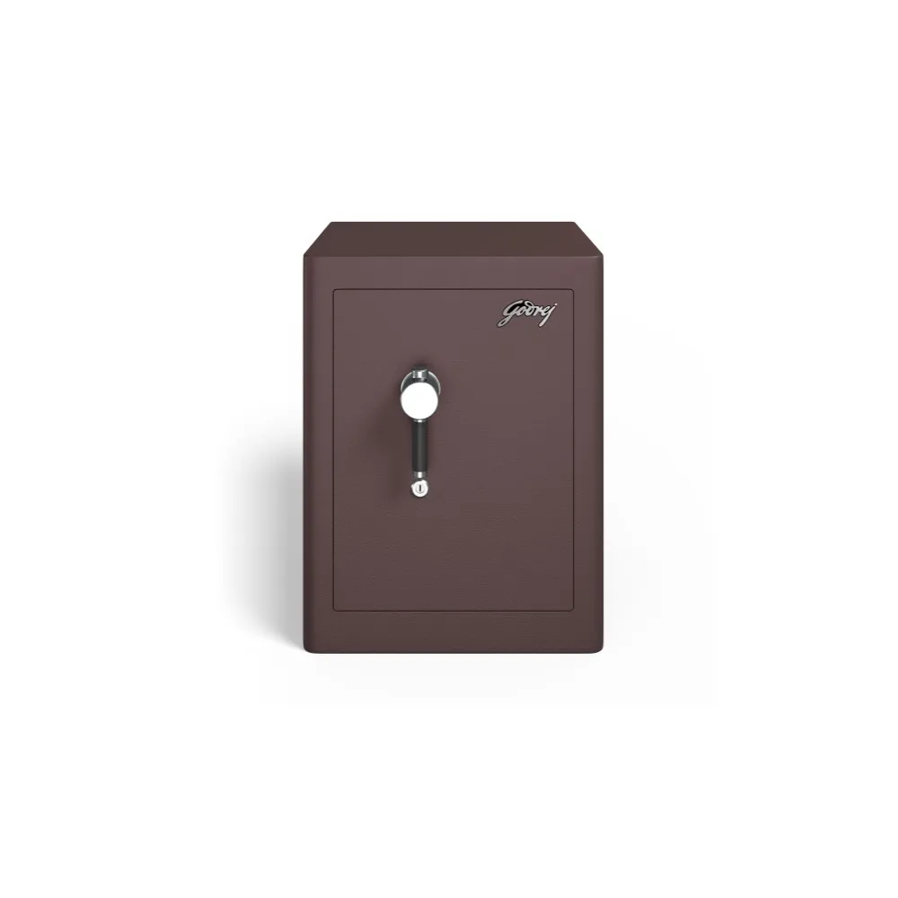 Godrej Rhino Regal 100L Key Lock Home Locker (Brown / Grey)