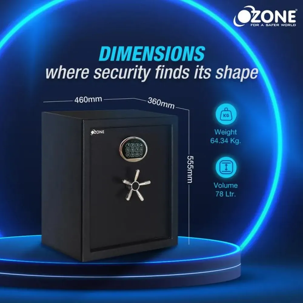 Ozone Fort Safe AB-66 Anti-Burglary Digital Safe 78 Litres photo 5