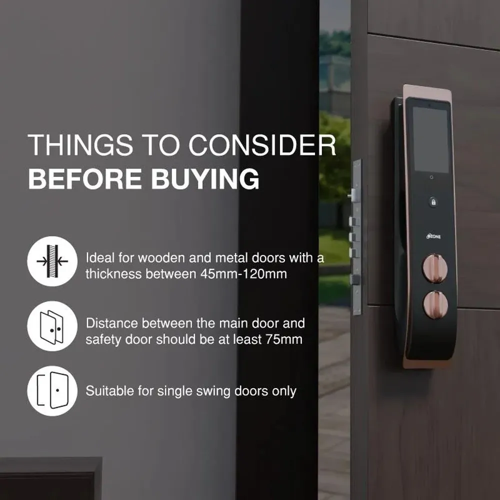 Ozone IRIS-11 Life Plus Face & Palm Recognition Digital Door Lock photo 3