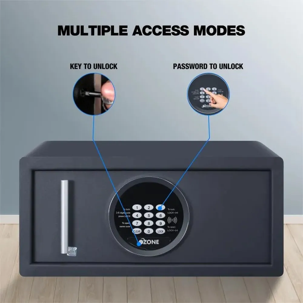 Ozone Jade Black Hotel Digital Safe 9.8-26 Litres photo 5