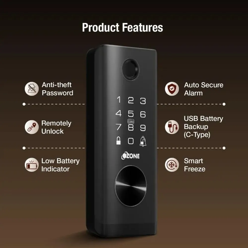Ozone Vertibolt OZ-VBL-Life Digital Door Lock photo 5