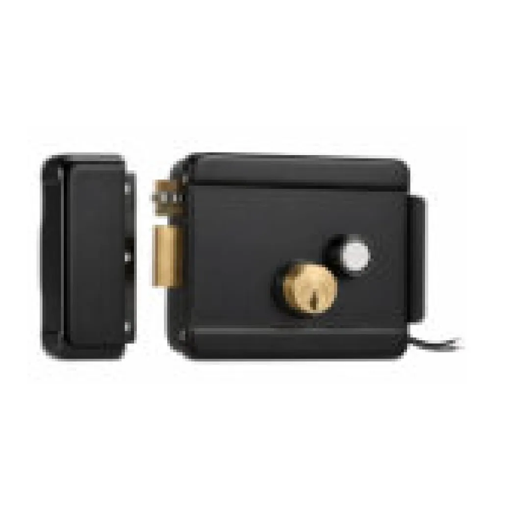 Quba Q 300 E Electric Rim Lock with Mechanical Key and Push Button