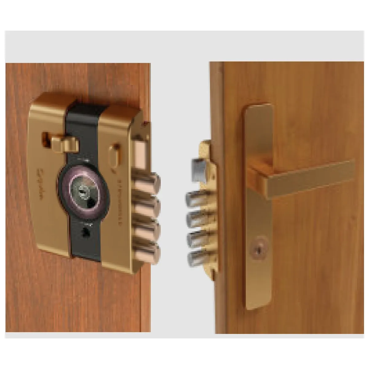 Quba Stronghold Main Door Set with Lever Handle photo 2