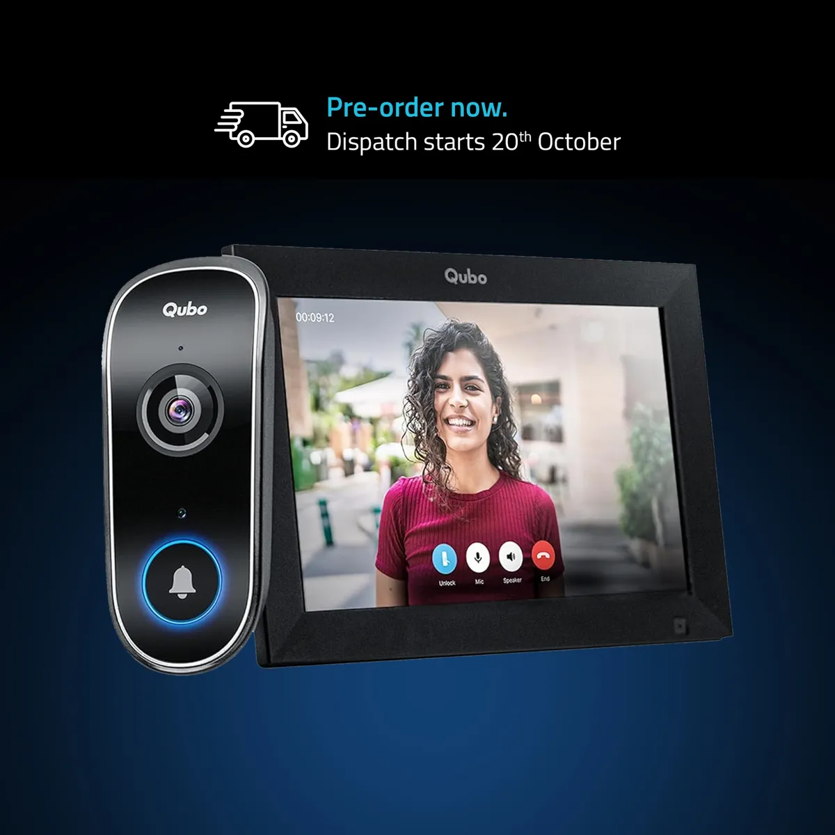 Qubo InstaView Wireless Video Door Phone with Home Tab
