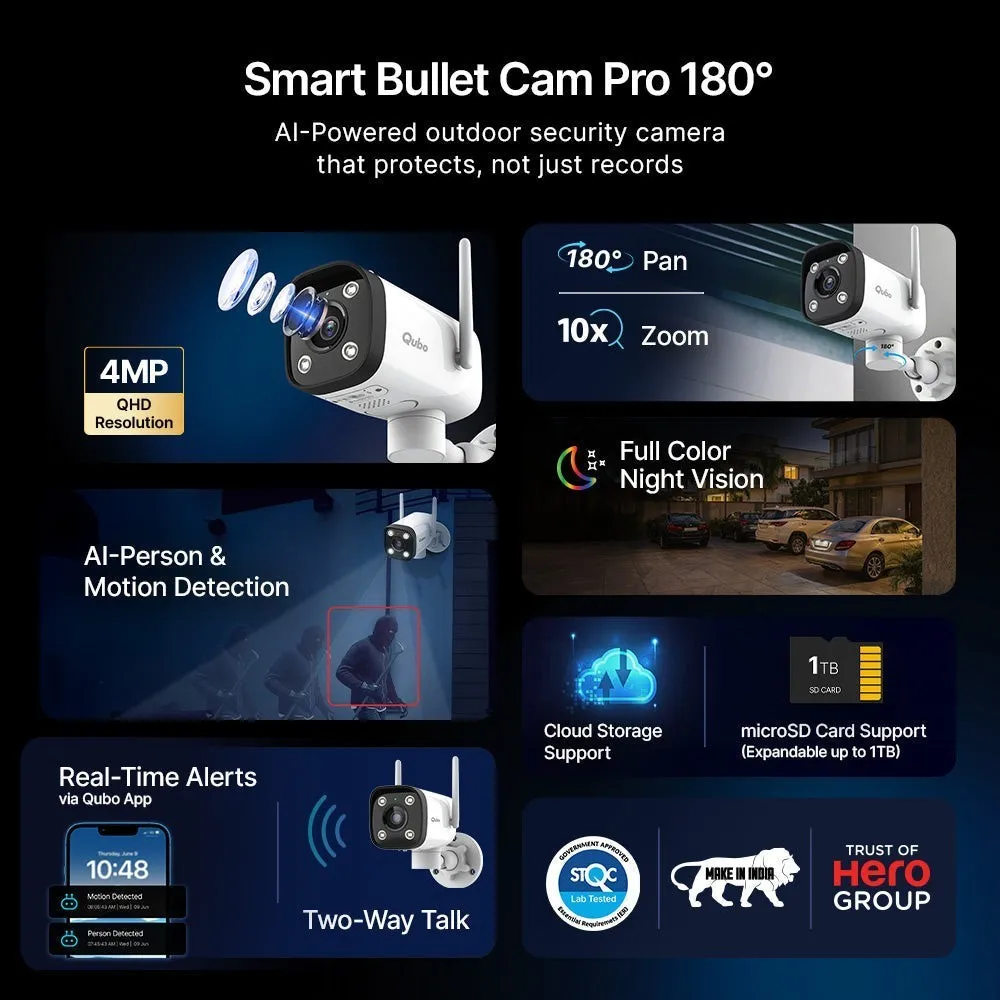 Qubo Smart Bullet Cam 180 4MP Outdoor photo 2