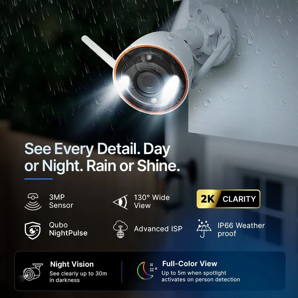 Qubo Smart Bullet Cam 3MP Outdoor photo 4