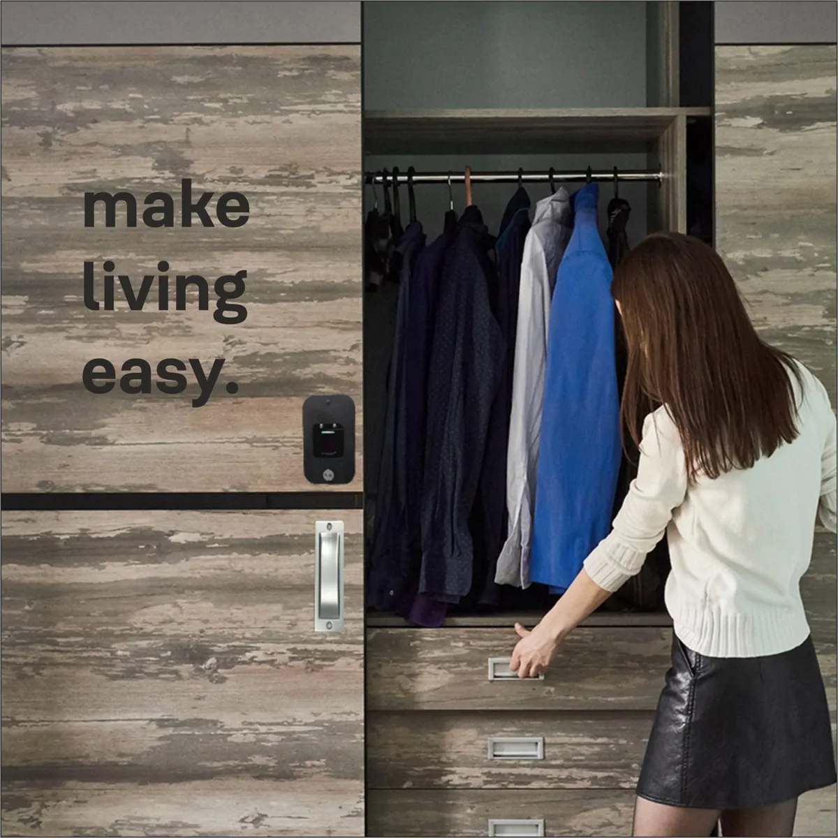 Yale Fingerprint Wardrobe Lock (Mounted) photo 6