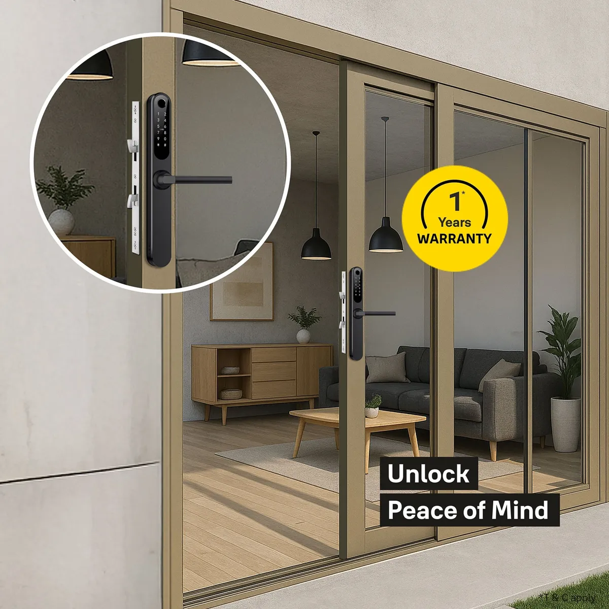 Yale YDAL Digital Lock for Sliding Aluminium Profile Doors photo 5