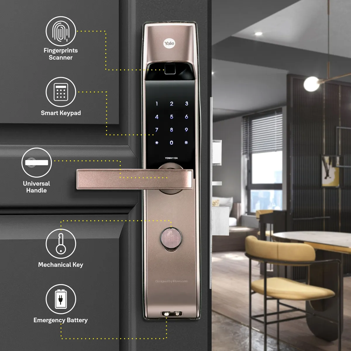 Yale YDM4115A Biometric Smart Lock photo 3