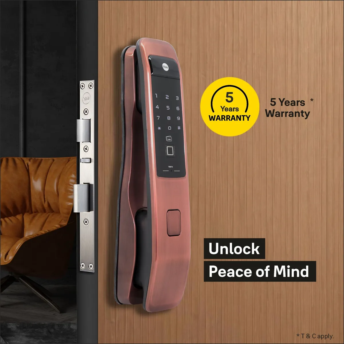 Yale YMI70A-YH Push Pull Smart Door Lock photo 3